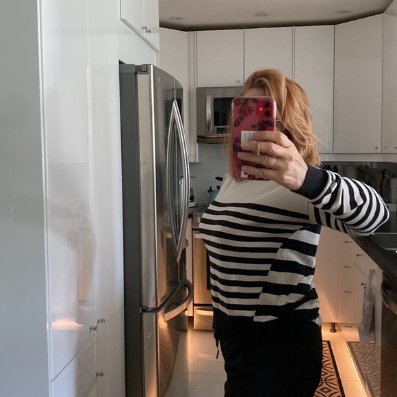 Taifun top nautical stripes in Black/Beige Size L - Picture 12 of 14